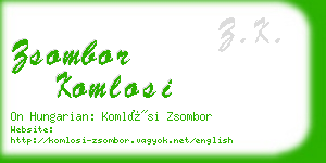 zsombor komlosi business card